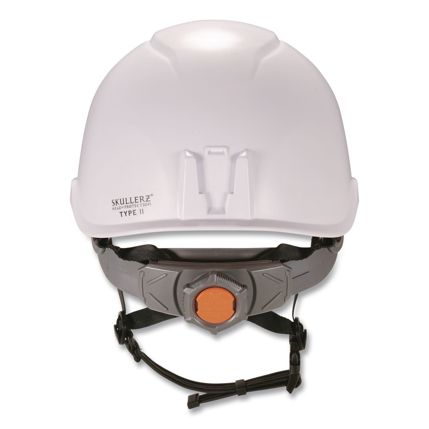 Skullerz 8976LED Class E Safety Helmet with LED Light, 6-Point Rachet Suspension, White, Ships in 1-3 Business Days