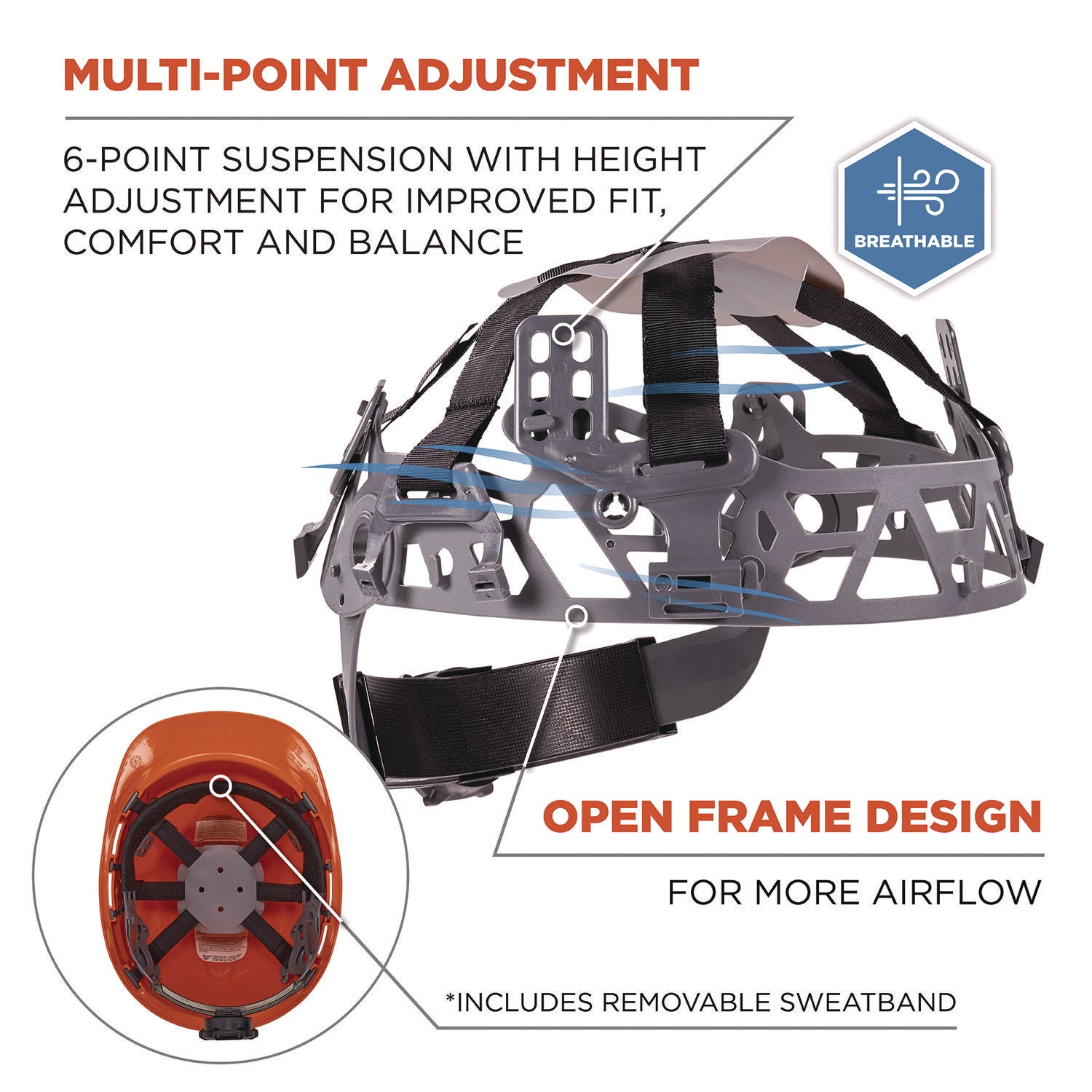 skullerz-8967-class-e-lightweight-cap-style-hard-hat-6-point-suspension-orange-ships-in-1-3-business-days_ego60272 - 3