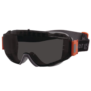 Skullerz MODI OTG Anti-Scratch/Enhanced Anti-Fog Safety Goggles with Elastic Strap, Smoke Lens, Ships in 1-3 Business Days