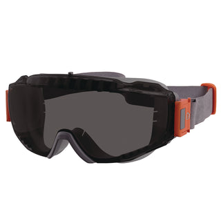 Skullerz MODI OTG Anti-Scratch and Enhanced Anti-Fog Safety Goggles with Neoprene Strap, Smoke Lens, Ships in 1-3 Bus Days