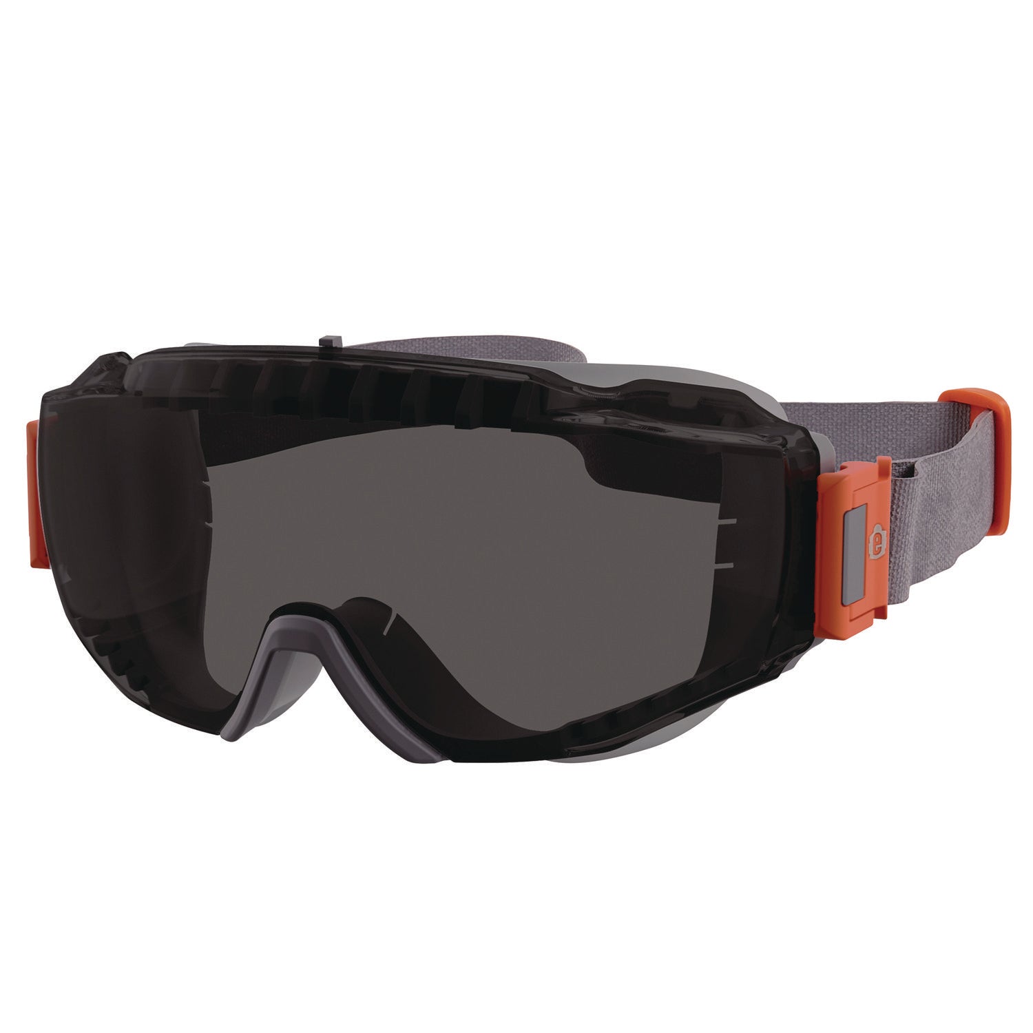 Skullerz MODI OTG Anti-Scratch and Enhanced Anti-Fog Safety Goggles with Neoprene Strap, Smoke Lens, Ships in 1-3 Bus Days