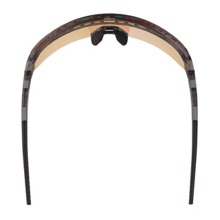 Skullerz AEGIR Safety Glasses, Mirrored Lenses, Clear Smoke Nylon Frame, Orange Mirror PolyCarb Lens, Ships in 1-3 Bus Days