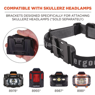 Skullerz 8980 Headband Light Mount with Fabric Strap, Ships in 1-3 Business Days