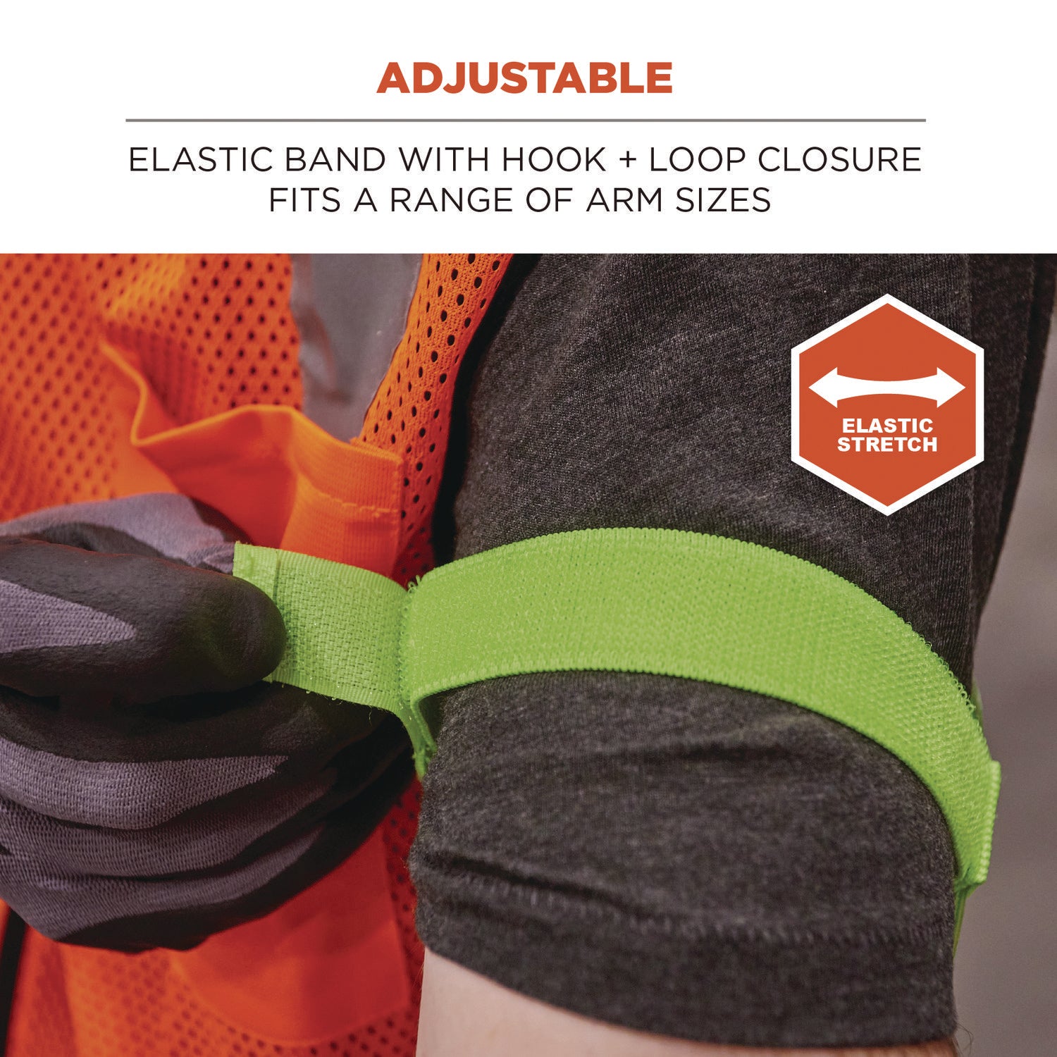 Squids 3388 Wrist ID/Badge Holder, Vertical, Hi-Vis Lime 3.5 x 5.5 Holder, 2.75 x 3.75 Insert, Ships in 1-3 Business Days
