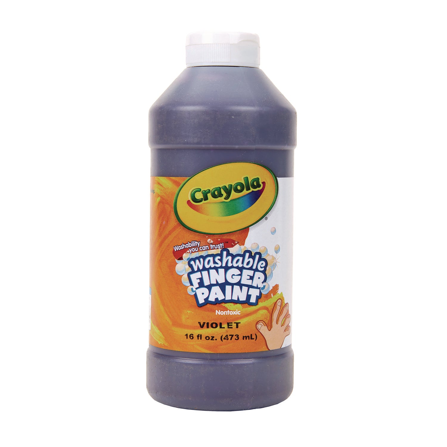 Washable Fingerpaint, Violet, 16 oz Bottle