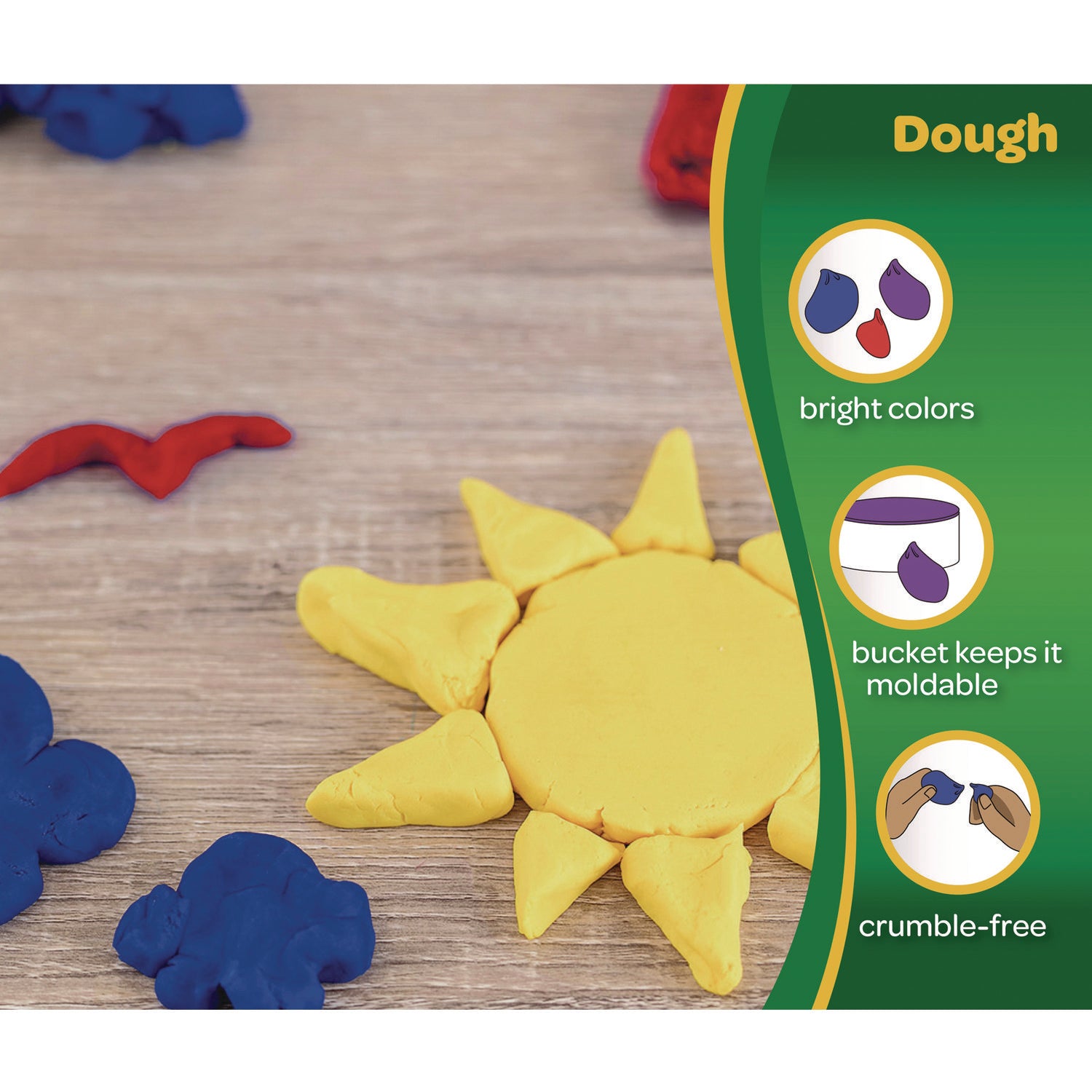 Modeling Dough Bucket, 3 lbs, Blue