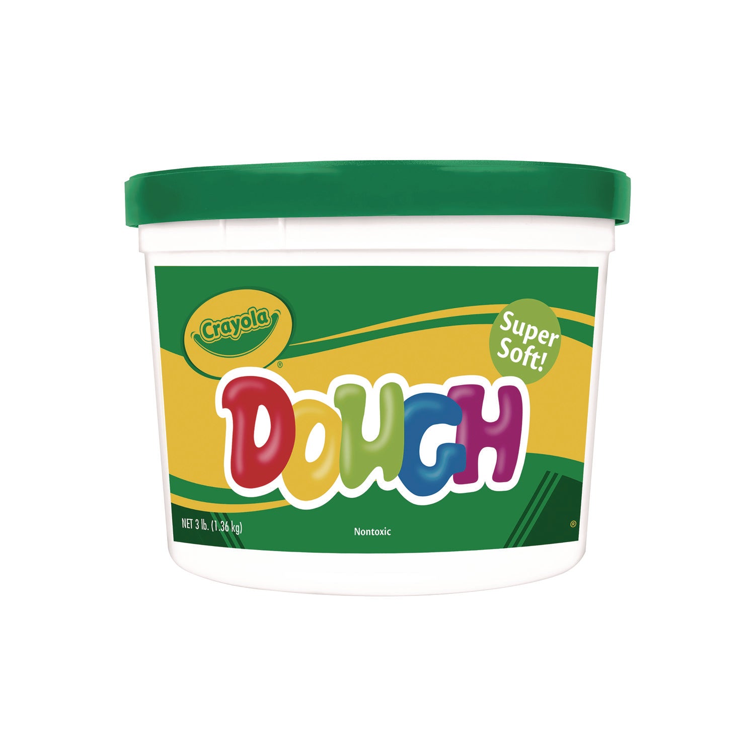 Modeling Dough Bucket, 3 lbs, Green - 