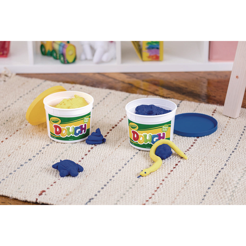 Modeling Dough Bucket, 3 lbs, Assorted Colors, 6 Buckets/Set