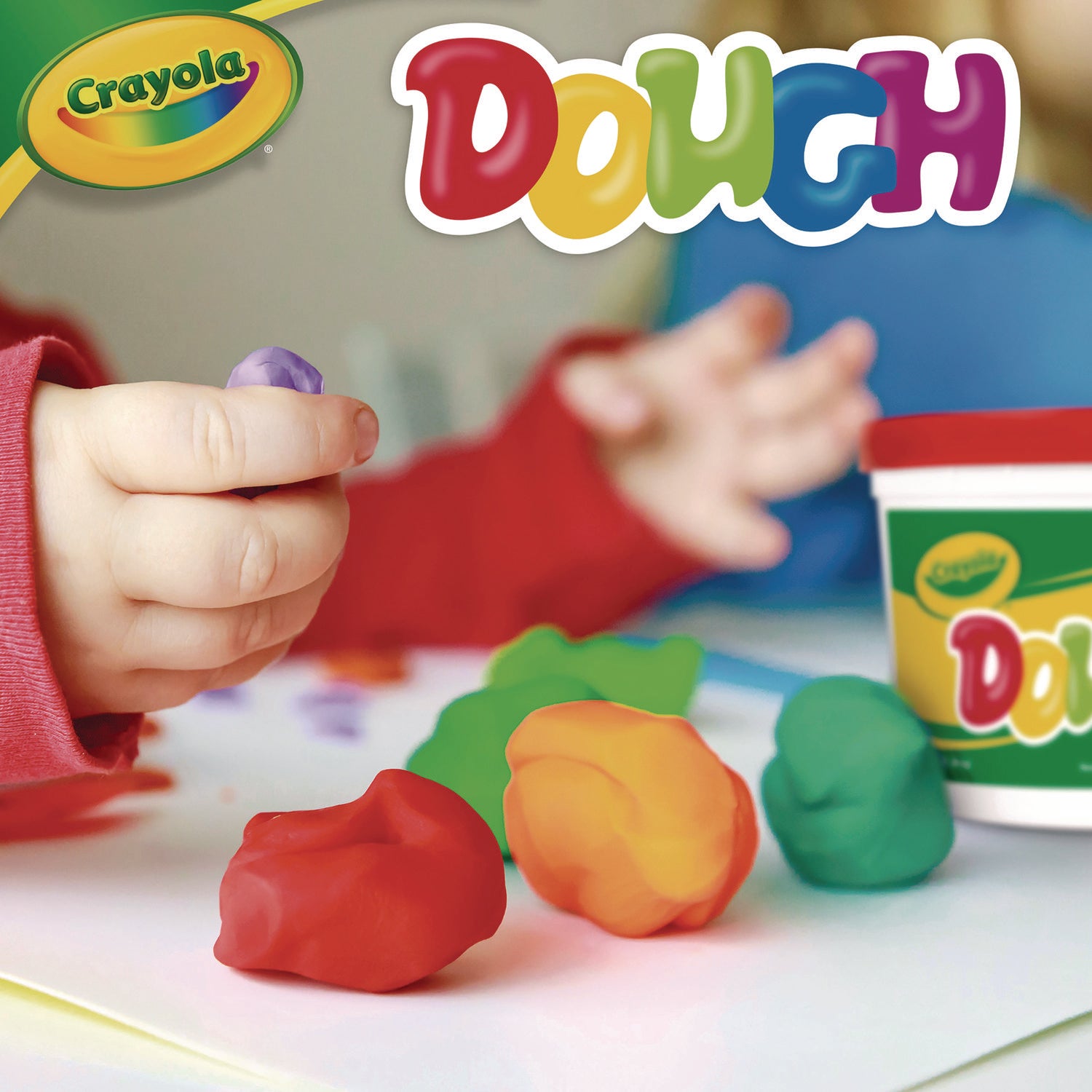 Modeling Dough Bucket, 3 lbs, Assorted Colors, 6 Buckets/Set - 