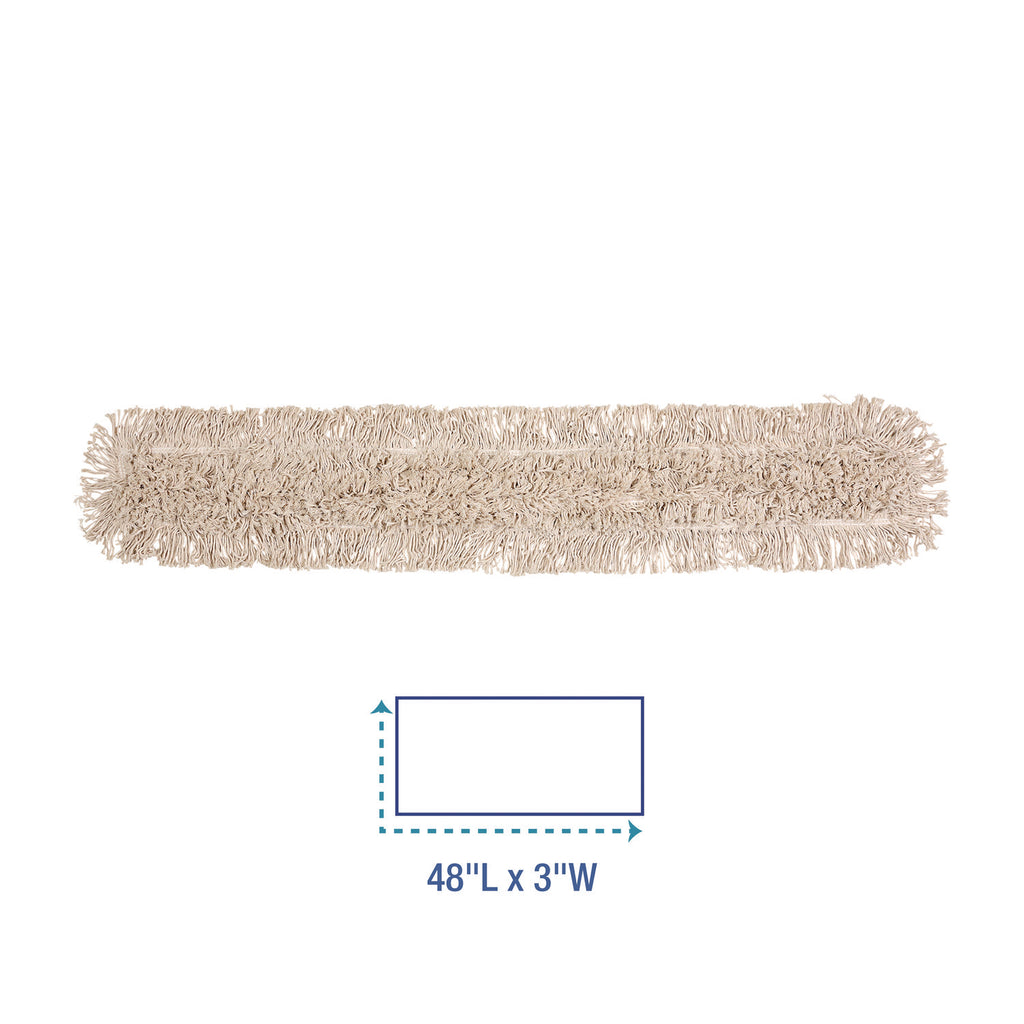 Mop Head, Dust, Cotton, 48 x 3, White