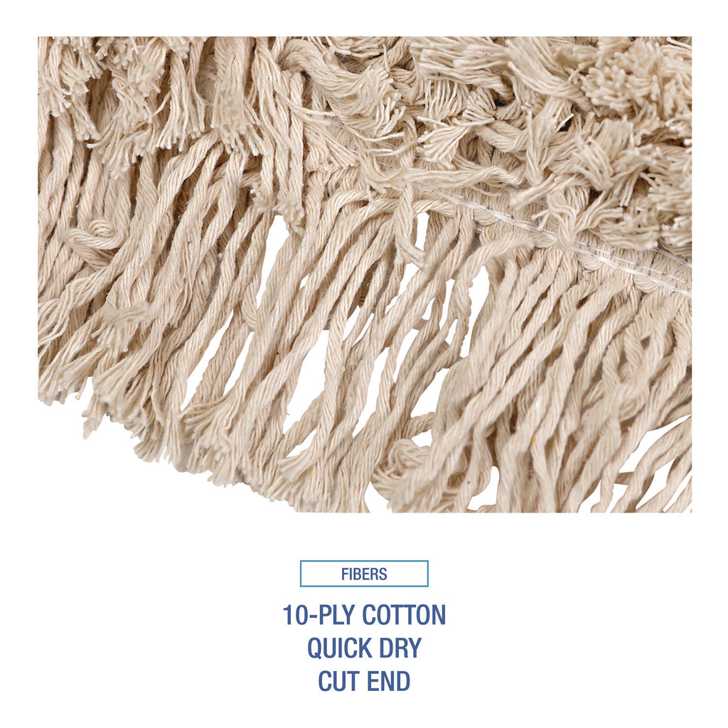 Mop Head, Dust, Cotton, 48 x 3, White