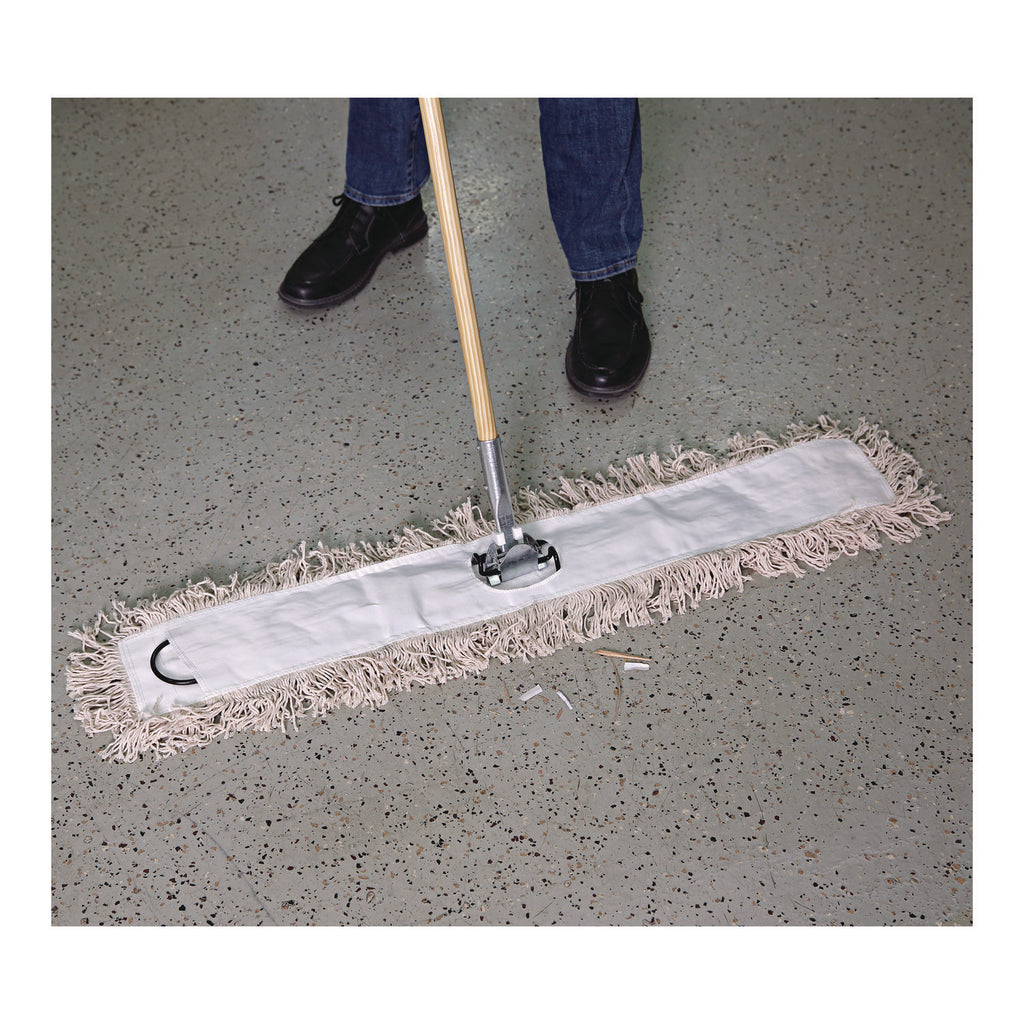 Mop Head, Dust, Cotton, 48 x 3, White
