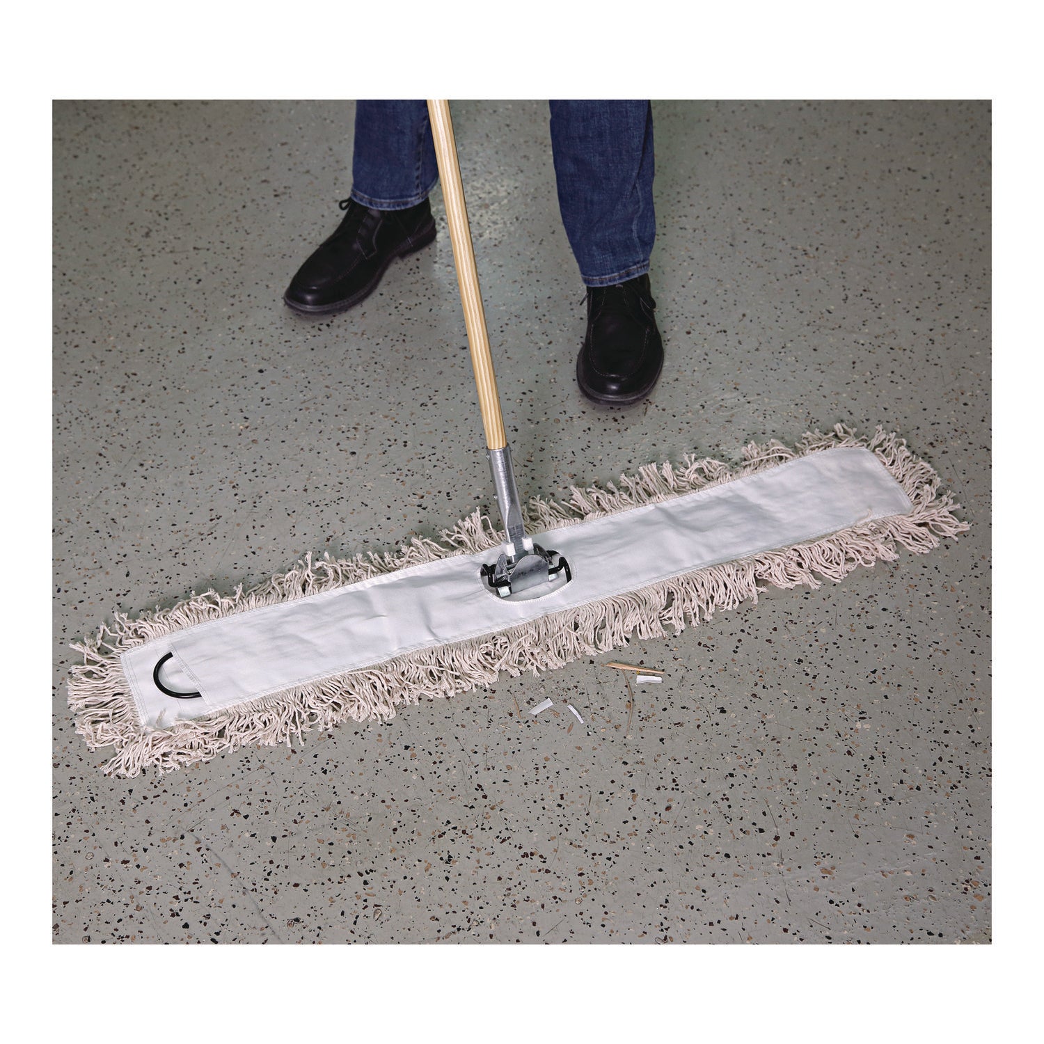 Mop Head, Dust, Cotton, 48 x 3, White