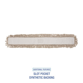 Mop Head, Dust, Cotton, 48 x 3, White