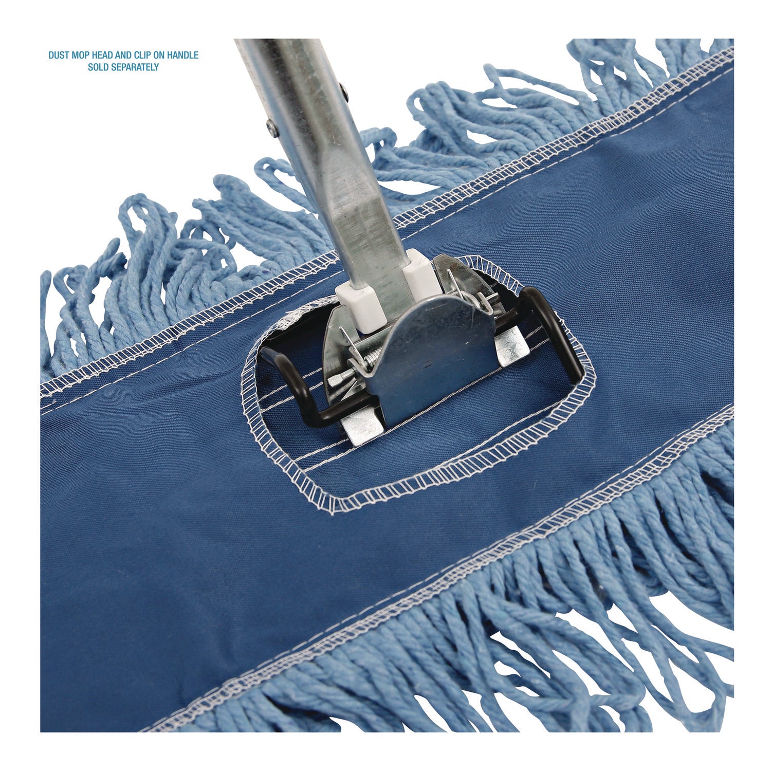 Clip-On Dust Mop Frame, 18w x 5d, Zinc Plated - 