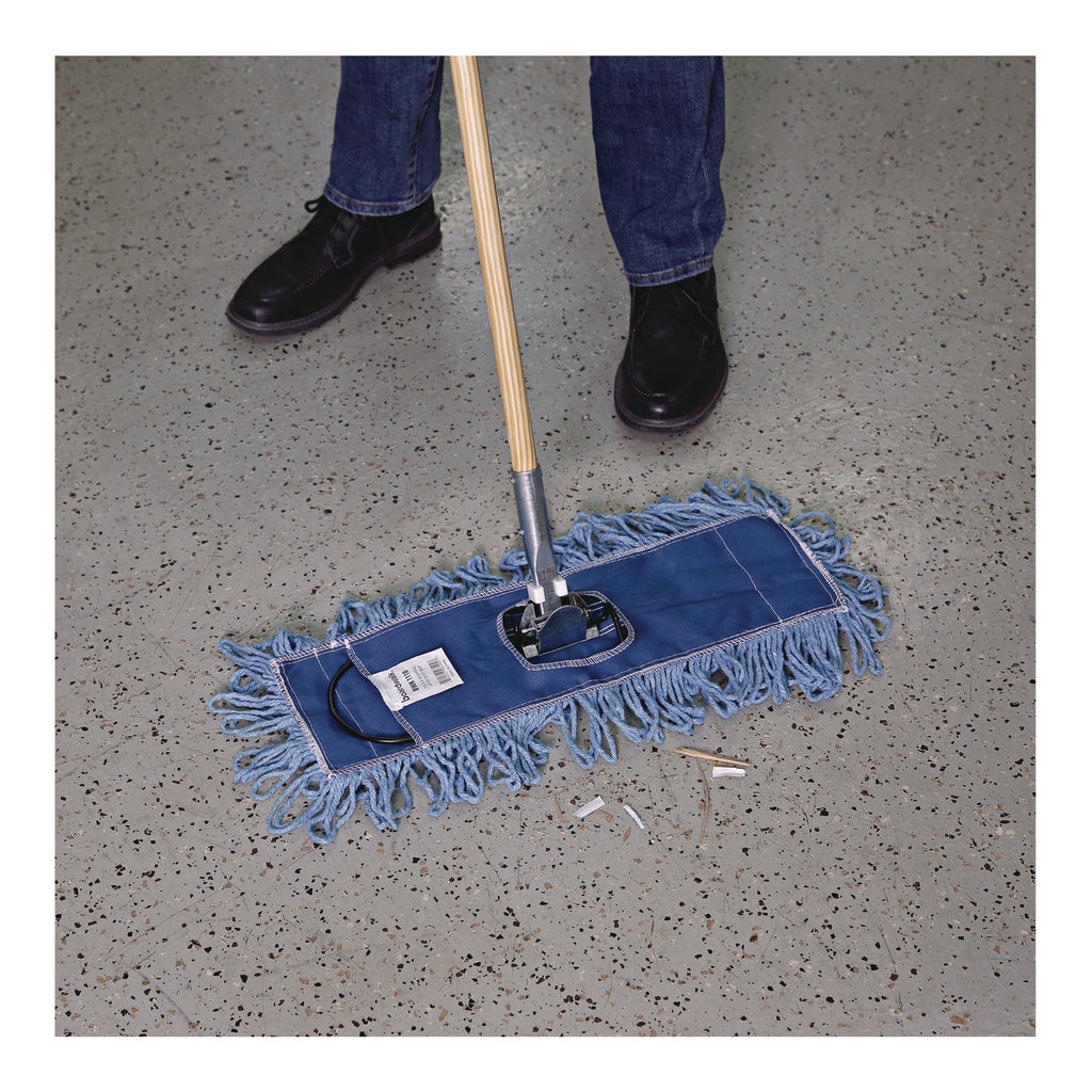 Clip-On Dust Mop Frame, 18w x 5d, Zinc Plated