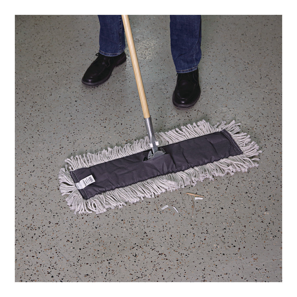 Disposable Dust Mop Head, Cotton, 18w x 5d
