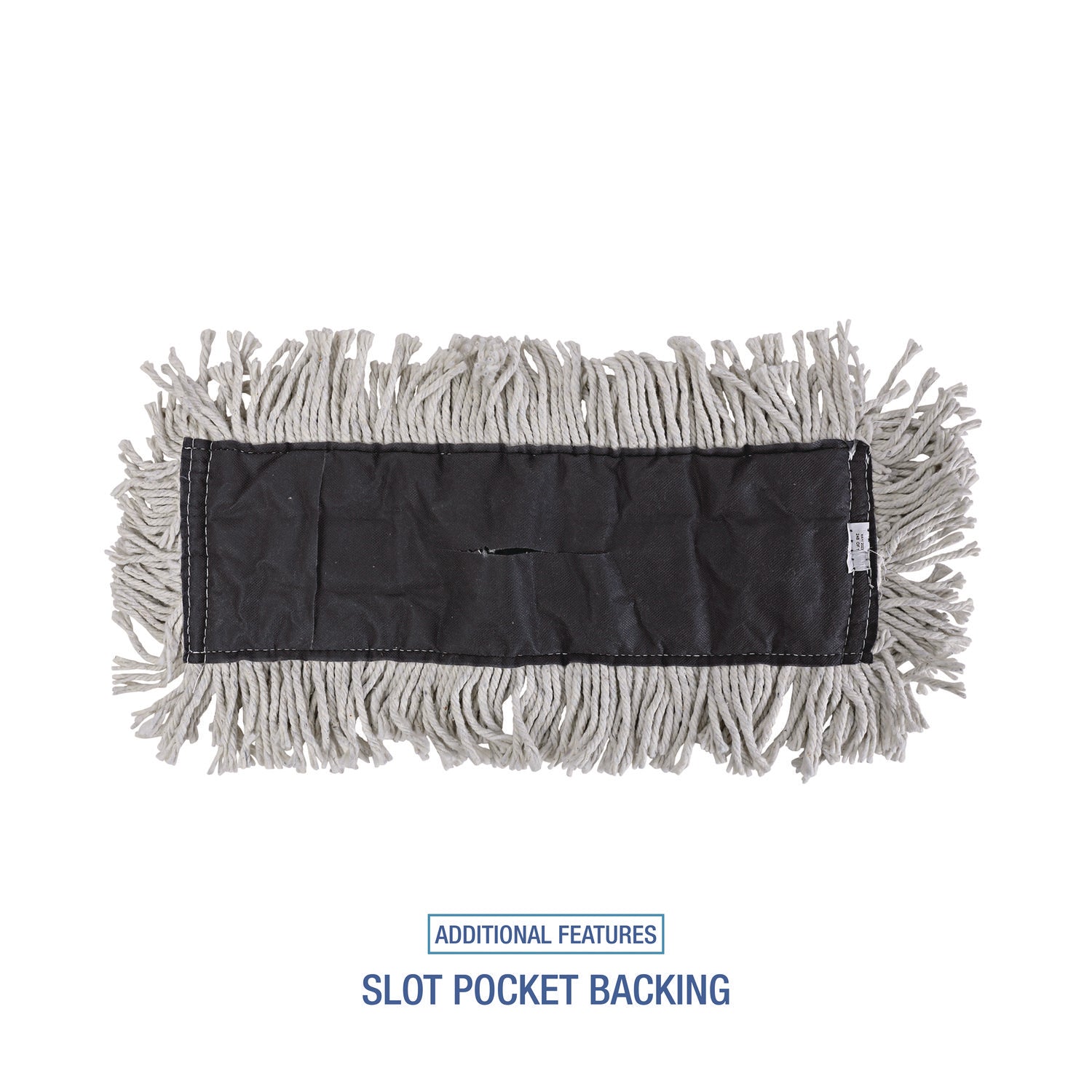Disposable Dust Mop Head, Cotton, 18w x 5d