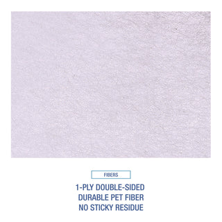TrapEze Disposable Dusting Sheets, 8" x 125 ft, White, 250 Sheets/Roll,