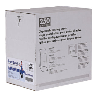 TrapEze Disposable Dusting Sheets, 8" x 125 ft, White, 250 Sheets/Roll,