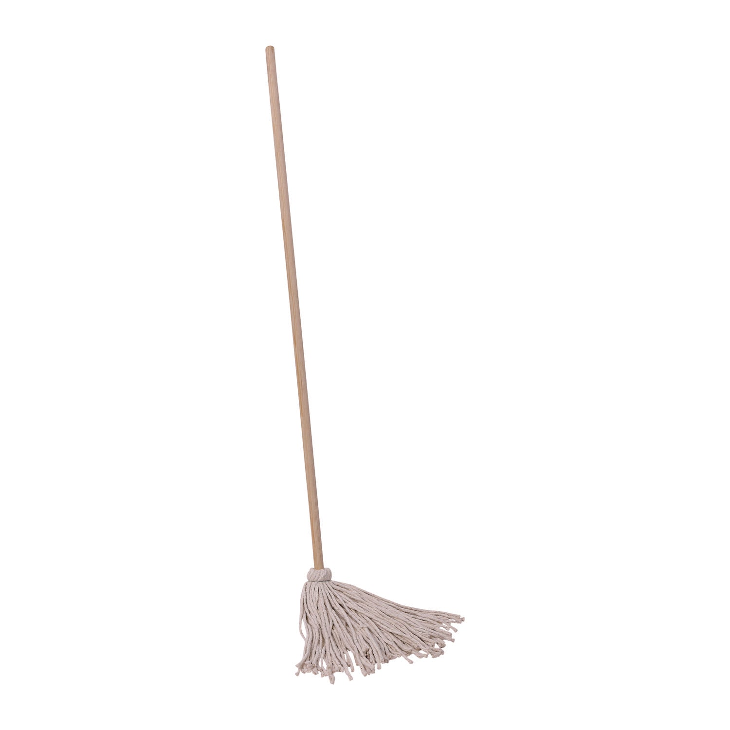 cotton-deck-mop-#16-white-cotton-head-50-wood-handle-12-carton_bwkcd50016s - 2