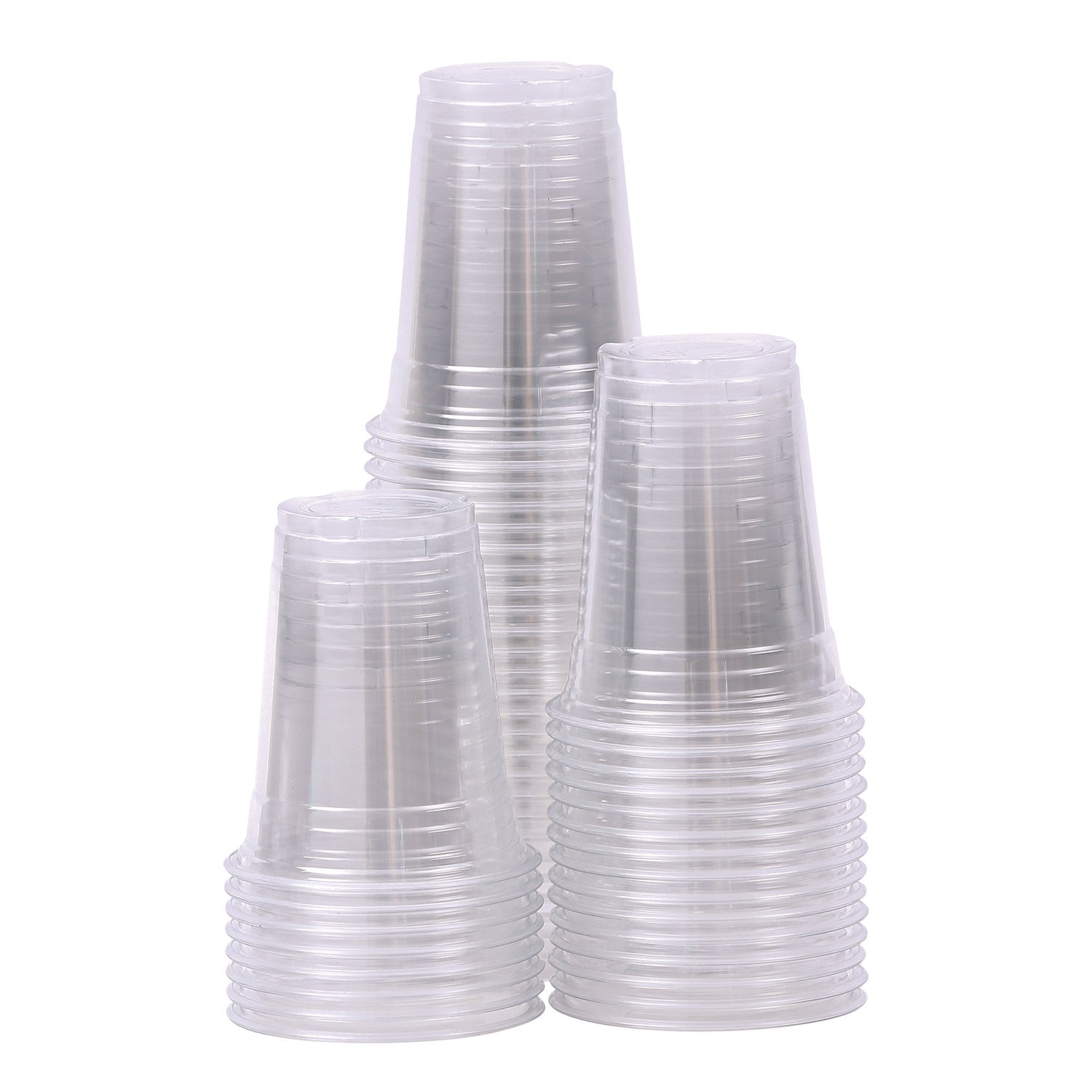 Clear Plastic Cold Cups, 12 oz, PET, 20 Cups/Sleeve, 50 Sleeves/Carton