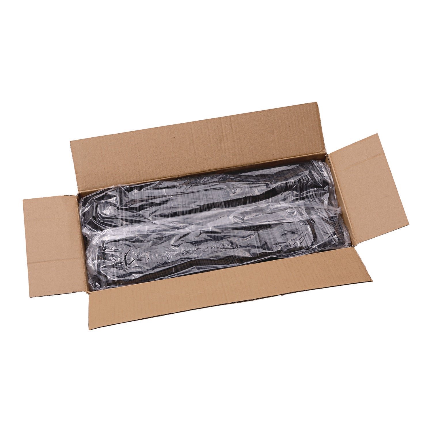Heavyweight Polypropylene Cutlery, Fork, Black, 1000/Carton