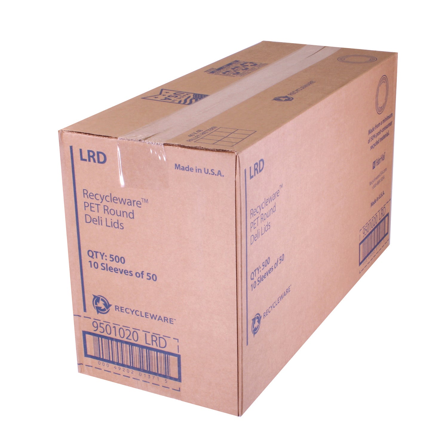 Flat Plug Fit Plas Cntnr Lid F/8-32Oz Cle 10/50