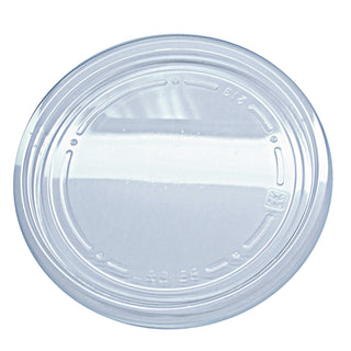 Flat Plug Fit Plas Cntnr Lid F/8-32Oz Cle 10/50