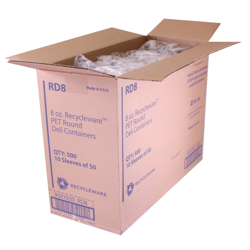 Alur Deli Plas Cntnr 8Oz Cle 10/50
