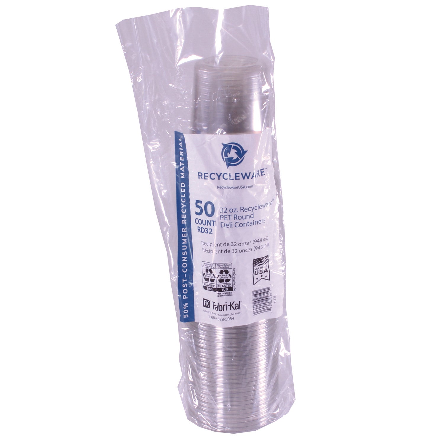 Alur Deli Plas Cntnr 32O Z Cle 10/50