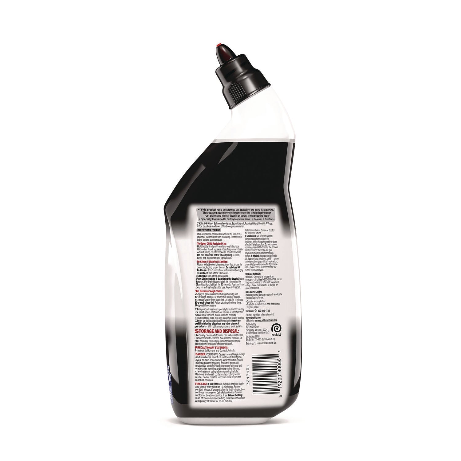 Disinfectant Toilet Bowl Cleaner w/Lime/Rust Remover, Atlantic Fresh, 24 oz, 9/Carton