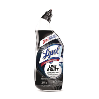 Disinfectant Toilet Bowl Cleaner w/Lime/Rust Remover, Atlantic Fresh, 24 oz, 9/Carton