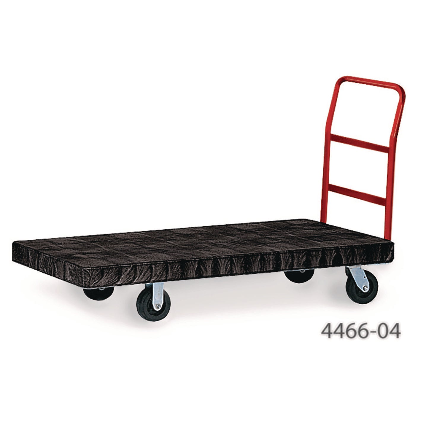 Heavy-Duty Platform Truck Cart, 1,200 lb Capacity, 24 x 48 Platform, Black - 