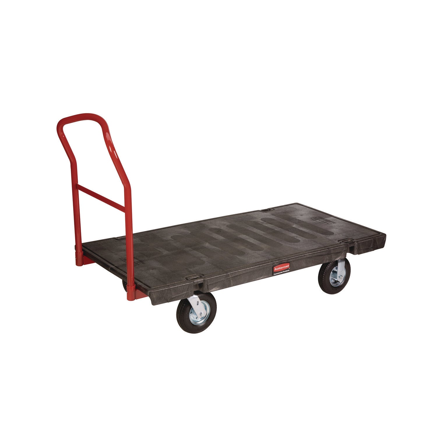 Heavy-Duty Platform Truck Cart, 1,200 lb Capacity, 24 x 48 Platform, Black - 