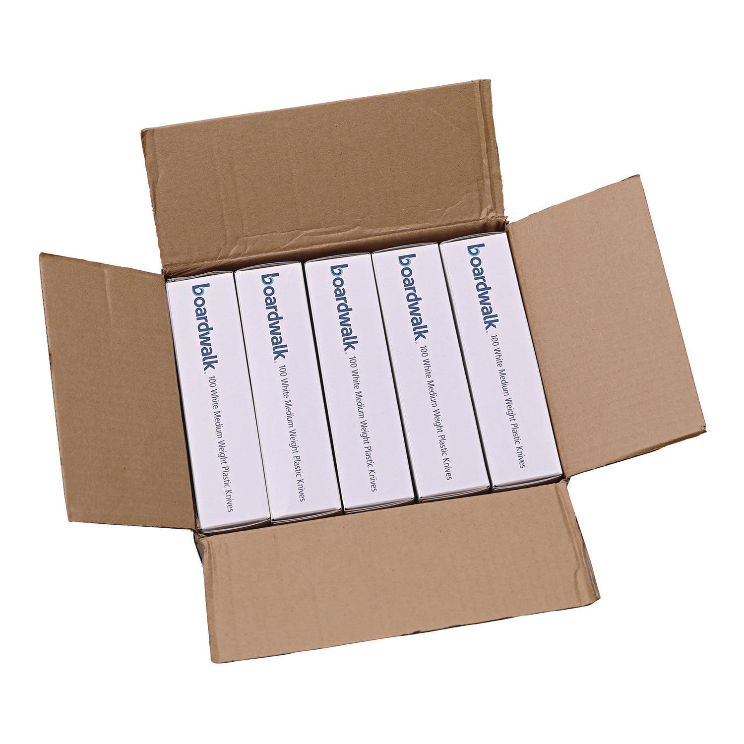 Mediumweight Polystyrene, Fork, White, 10 Boxes of 100/Carton
