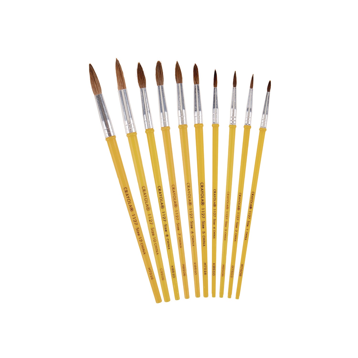 Watercolor Brush Set, Size 12, Camel-Hair Blend, Round Profile, 3/Pack - 