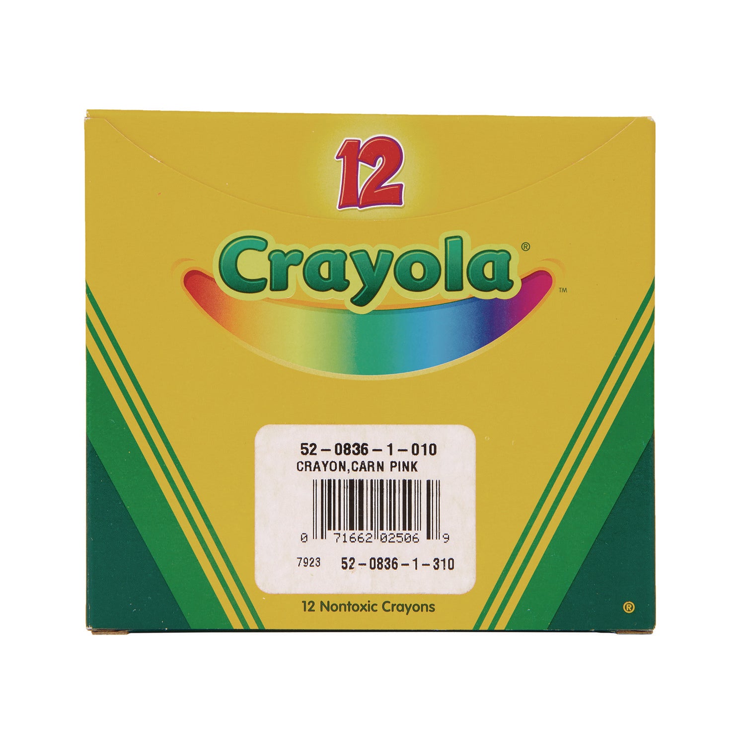 Bulk Crayons, Carnation Pink, 12/Box - 