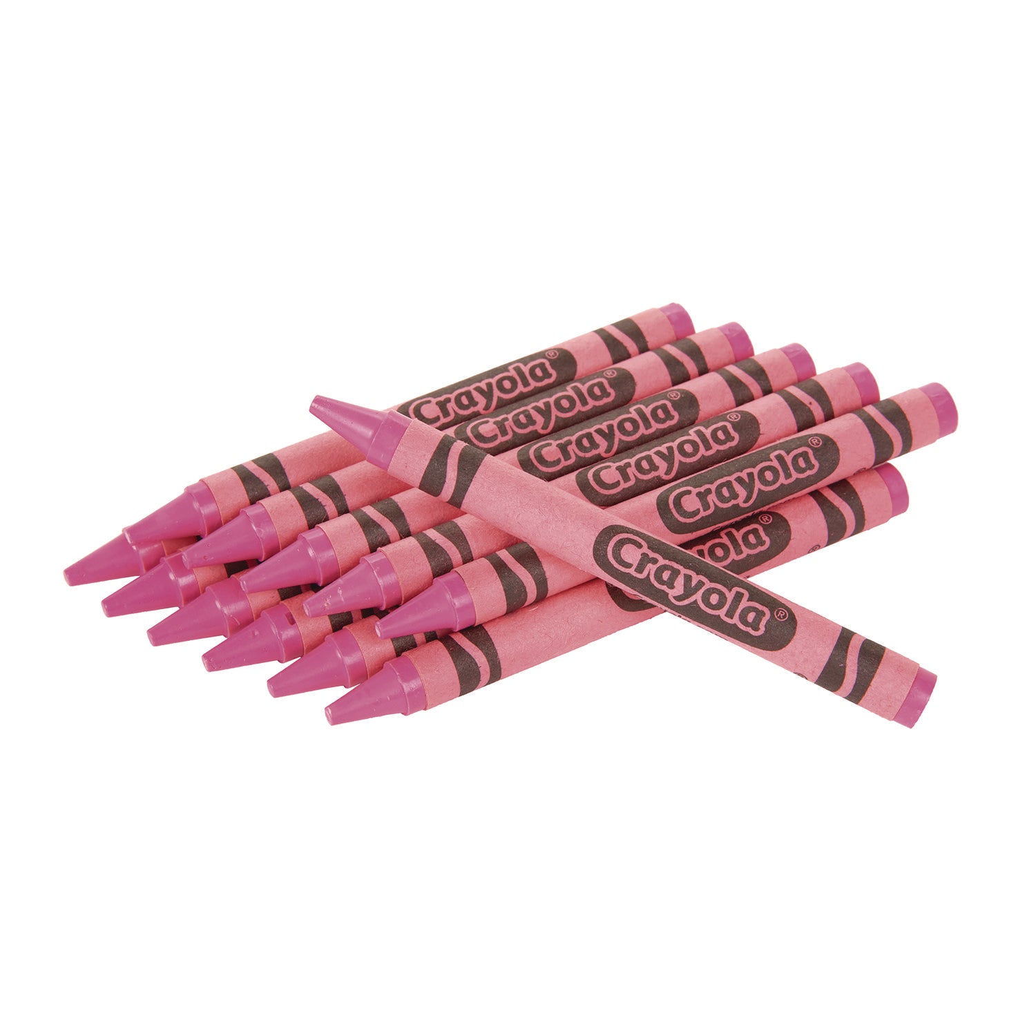 Bulk Crayons, Carnation Pink, 12/Box - 