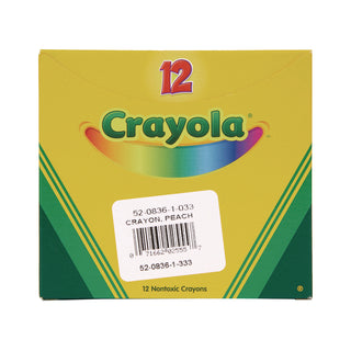 Bulk Crayons, Peach, 12/Box