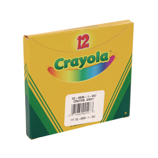 Bulkl Crayons, Gray, 12/Box