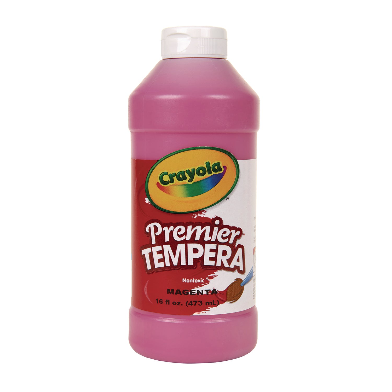 Premier Tempera Paint, Magenta, 16 oz Bottle - 
