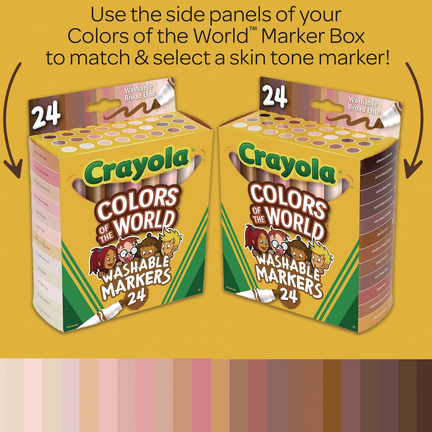 colors-of-the-world-permanent-markers-broad-bullet-tip-assorted-colors-24-pack_cyo587802 - 5