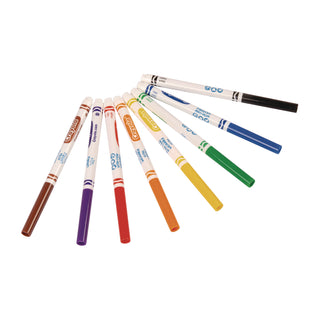 Ultra-Clean Washable Markers, Fine Bullet Tip, Assorted Colors, 8/Pack