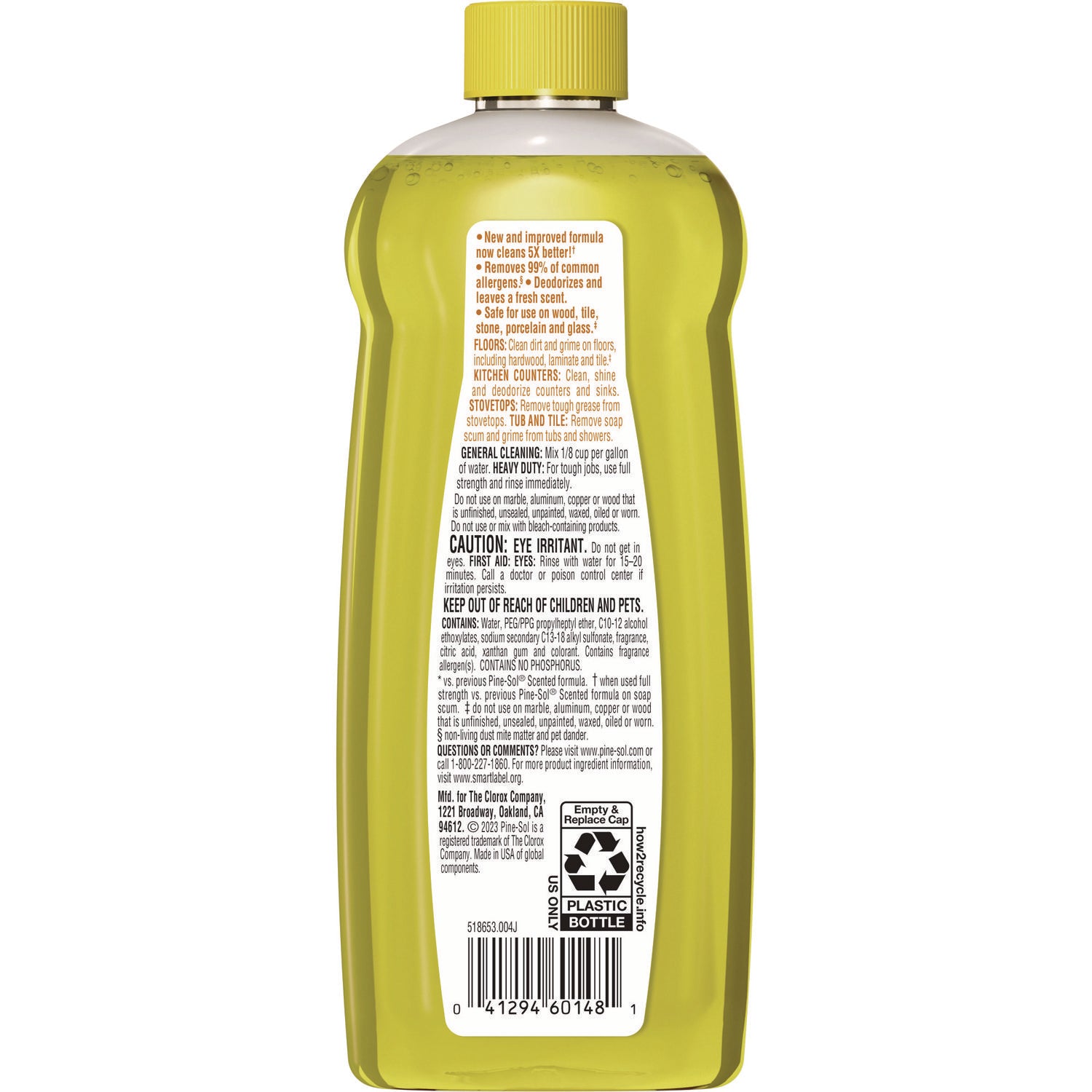 multi-surface-cleaner-concentrated-lemon-fresh-scent-14-oz-bottle-12-carton_clo60148ct - 2