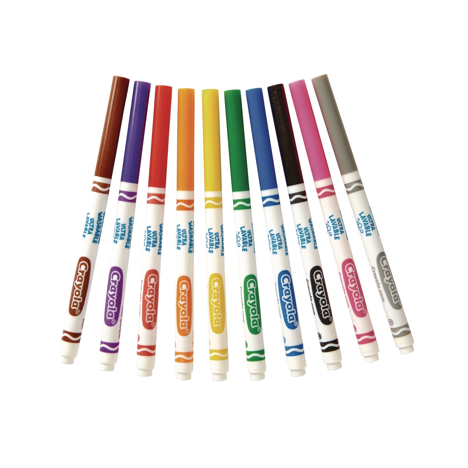 Ultra-Clean Washable Markers, Fine Bullet Tip, Assorted Colors, Dozen - 