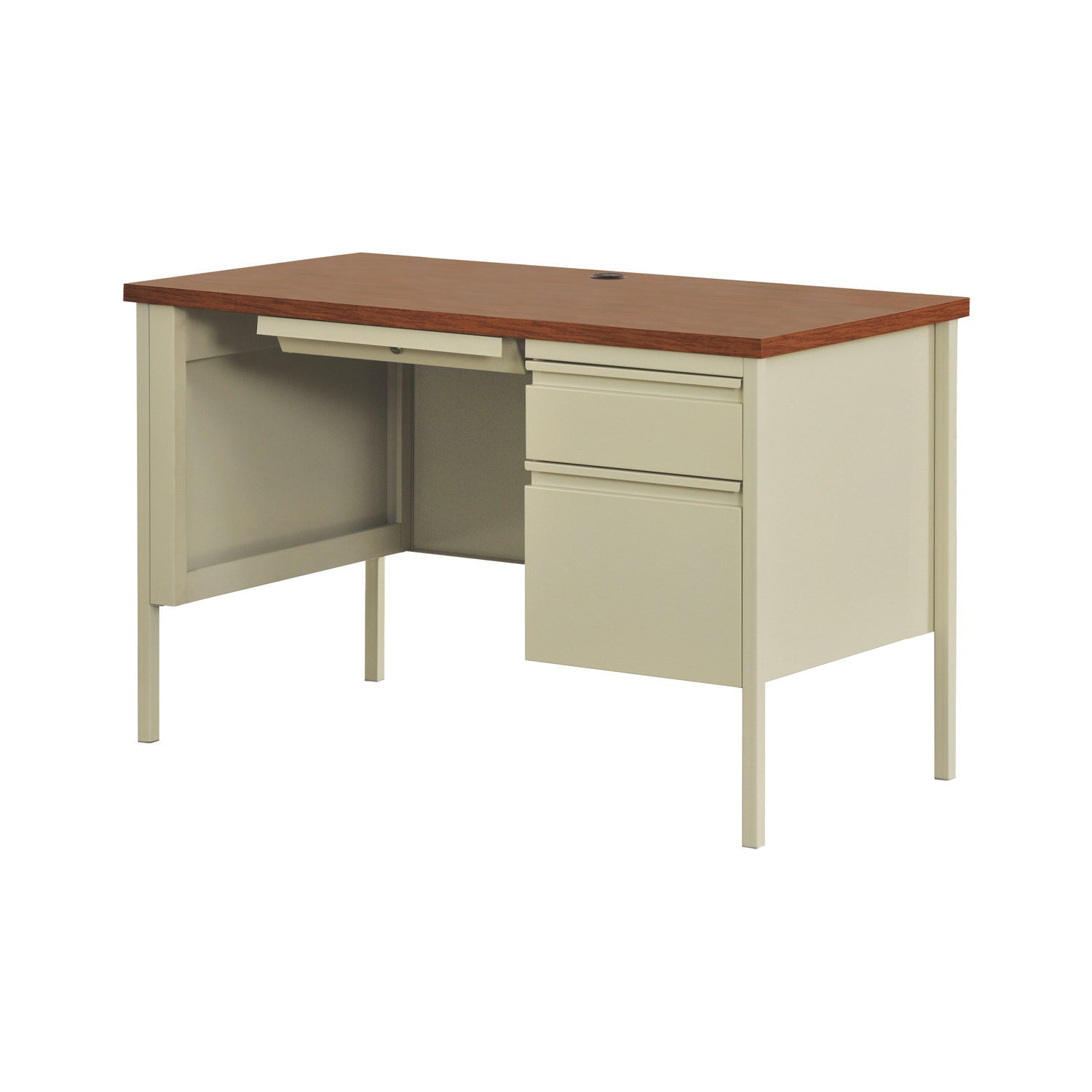 single-pedestal-steel-desk-45-x-24-x-295-cherry-putty_alehsd4524pc - 2