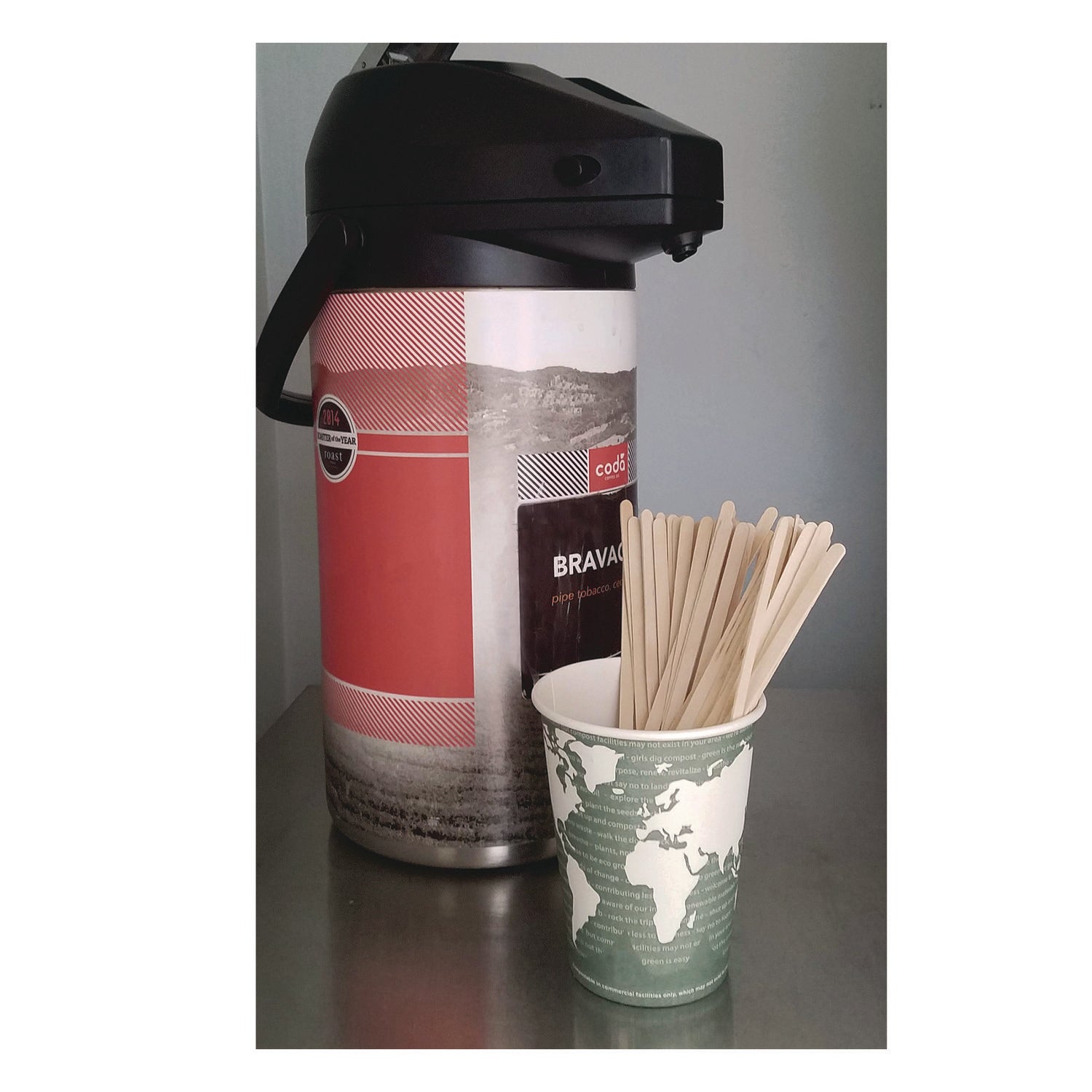 Renewable Wooden Stir Sticks, 7", 1,000/Pack, 10 Packs/Carton