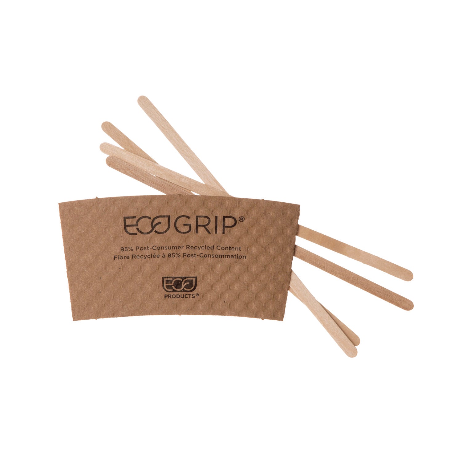 Renewable Wooden Stir Sticks, 7", 1,000/Pack, 10 Packs/Carton - 