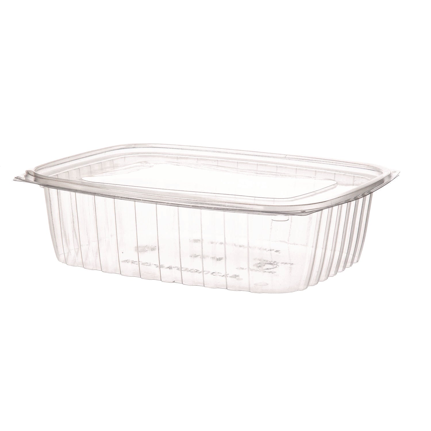 renewable-and-compostable-rectangular-deli-containers-48-oz-8-x-6-x-2-clear-plastic-50-pack-4-packs-carton_ecoeprc48 - 1